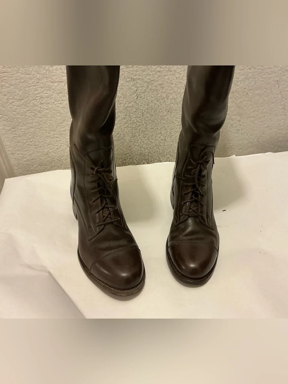 Dehner’s Women's Over-the-Knee Lace-Up Riding Boots in Dark Brown